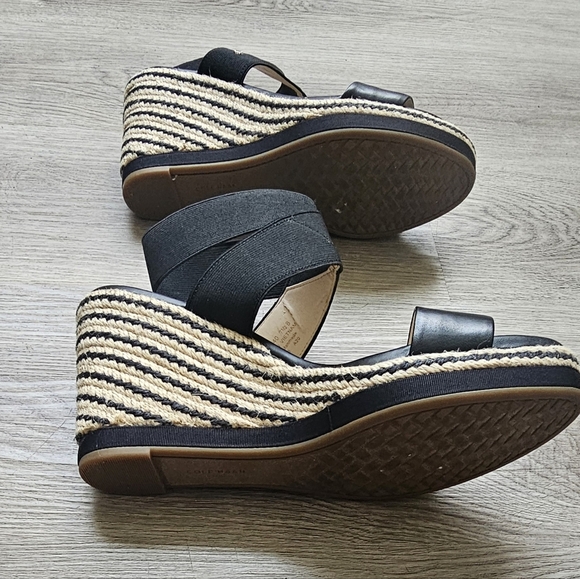 Cole Haan Cloudfeel Espadrille Wedge Sandals – Size 7.5 - Picture 8 of 9